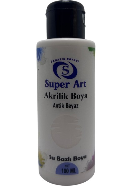 Super Art Akrilik Boya Antik Beyaz