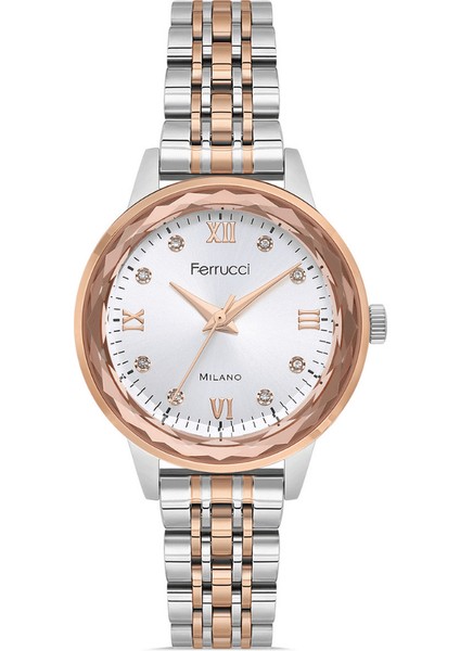 FER.01113-05 Çelik Kordon Kadın Kol Saati