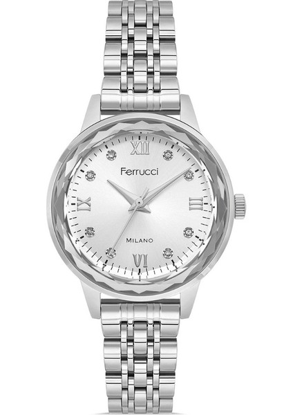 FER.01113-01 Çelik Kordon Kadın Kol Saati