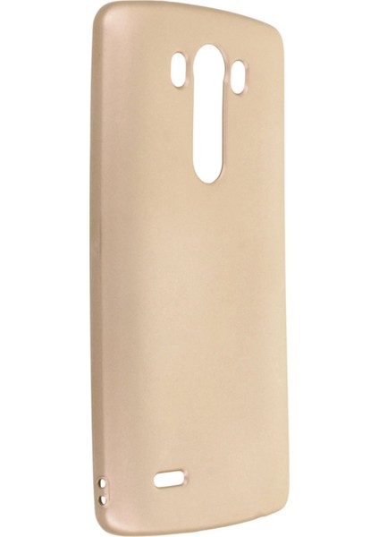 Lg G3 Kılıf Premium Rubber Silikon - Gold 13