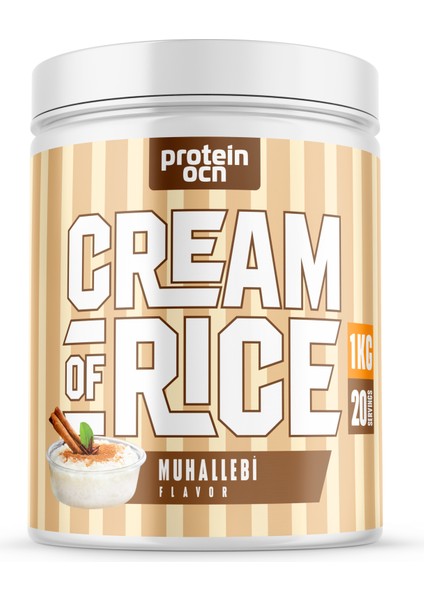 Cream Of Rice | Pirinç Kreması - Muhallebi - 1kg - 20 Servis