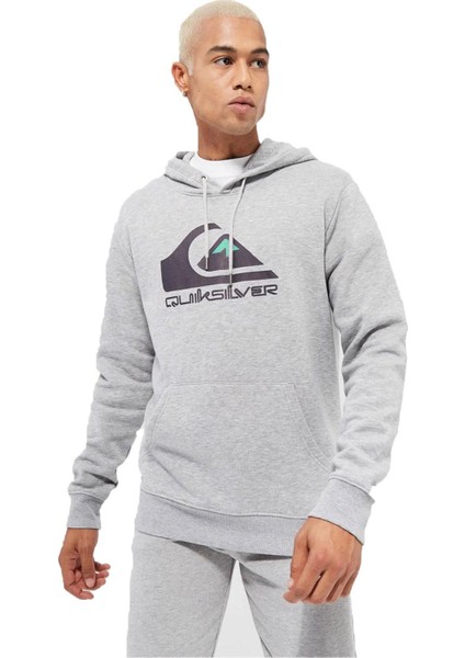 Big Logo Erkek Gri Sweatshirt