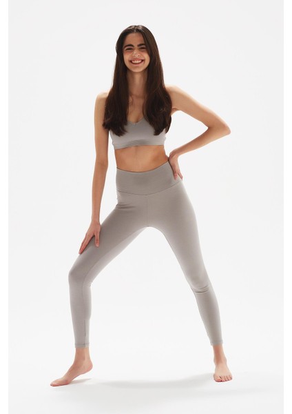 Amber Yüksek Bel Organik Pamuk Toparlayıcı Uzun Tayt 1017 fırsatları