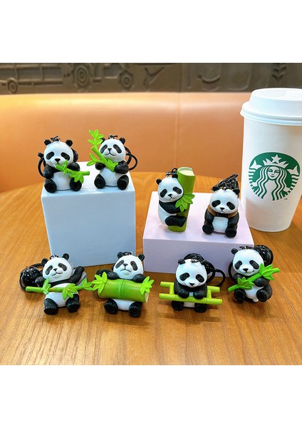 Karikatür Yaratıcı Ulusal Trend Ulusal Hazine Panda Anahtarlık Kolye Zarif Öğrenci Çift Çantası Anahtarlık (Yurt Dışından) modelleri