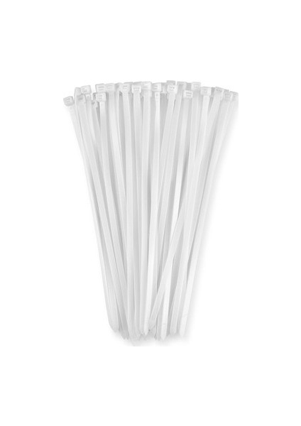 100 Adet Plastik Cırt Kelepçe Kablo Bağı Kablo Düzenleyici- 3.6 x 200 mm