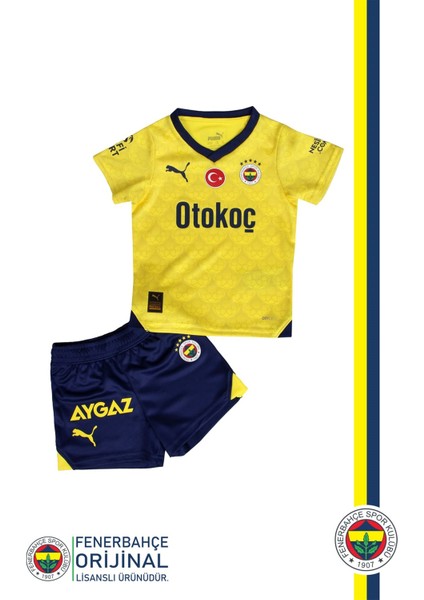 Lisanslı 23-24 Sarı Çocuk Forma Set