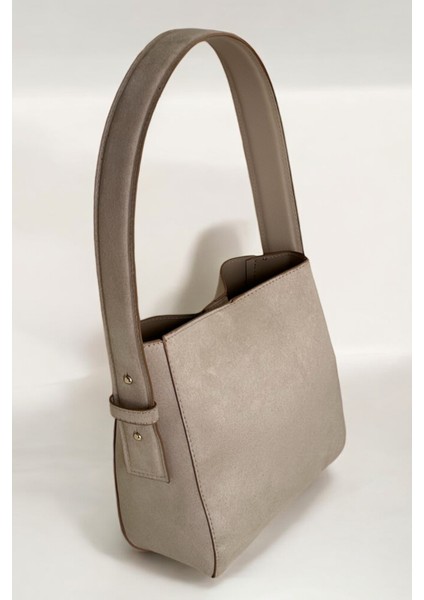 Süet Ayarlanabilir Omuz Çantası Velvet