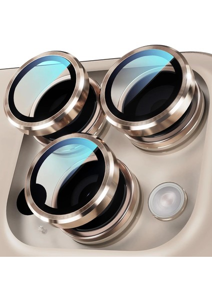 Apple Iphone 16 Pro Lens Kamera Koruyucu Premium Safir Parmak Izi Bırakmayan Cl-12