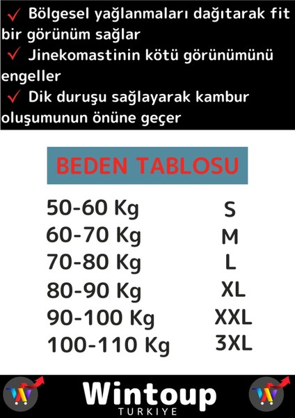 Premium Seri Sıkılaştırıcı Jinekomasti Görünüm Engelleyici Bel Göğüs Göbek Dik Duruş Erkek Korse S indirimleri