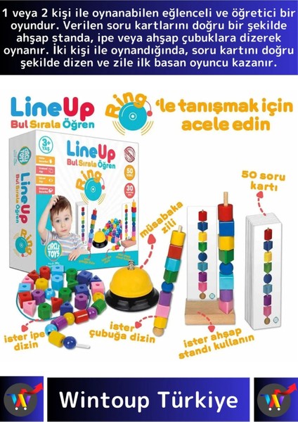 Premium Görsel Algı Dikkat Zeka Geliştiren Eğlenceli Zilli Ipe Çubuğa Boncuk Şekil Dizme Oyunu fiyatları