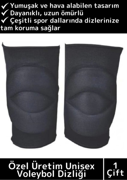 Luxery Özel Üretim Esnek Yumuşak Koruyucu Voleybol Futbol Dizliği