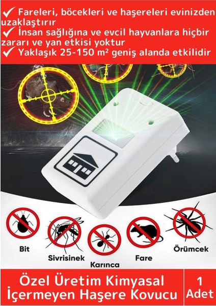 Özel Üretim Ekonomik Kimyasal Içermeyen Zararsız 220V Fare Kemirgen Haşere Kovucu Uzaklaştırıcı