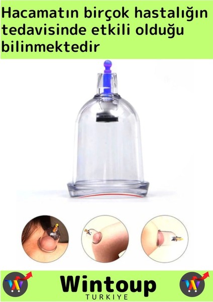 Çatlak Giderici Vakumlu 6 Numara Hacamat Kupası 100 Adet modelleri