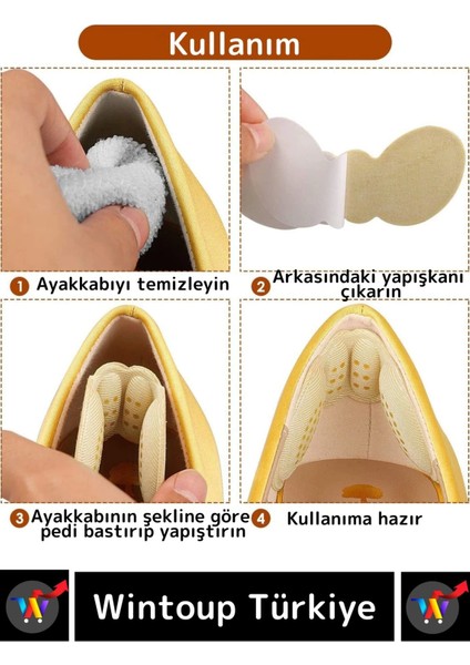 Premium Ayak Topuk Vurma Önleyici - Taban Arkası Koruyucu - Ayakkabı Daraltma Pedi 5 mm x 1 Çift
