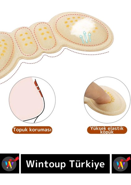 Premium Ayak Topuk Vurma Önleyici - Taban Arkası Koruyucu - Ayakkabı Daraltma Pedi 5 mm x 1 Çift