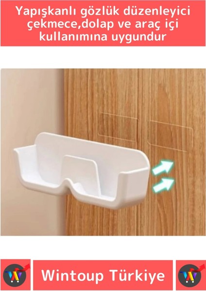Özel Tasarım Dolap Iç Dış Ayna Kenarı Banyo Duvar Araç Içi Kendinden Yapışkanlı Gözlük Standı 20 Adt fiyatları