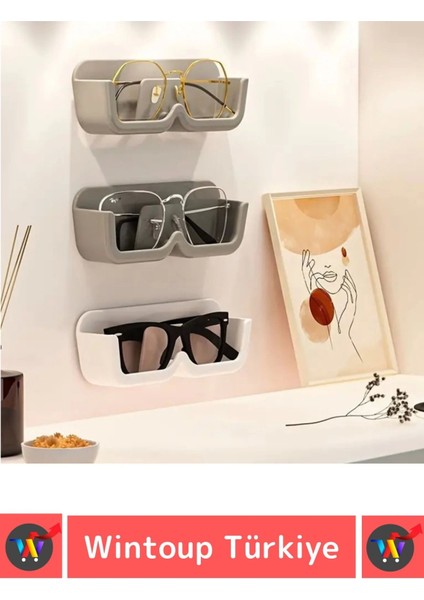 Özel Tasarım Dolap Iç Dış Ayna Kenarı Banyo Duvar Araç Içi Kendinden Yapışkanlı Gözlük Standı 20 Adt modelleri