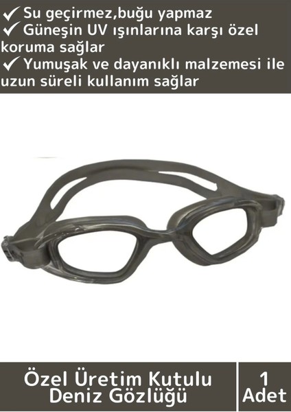 Premium Seri Ayarlanabilir Kayış Su Geçirmez Uv Koruma Silikon Plastik Antifog Kutulu Deniz Gözlüğü