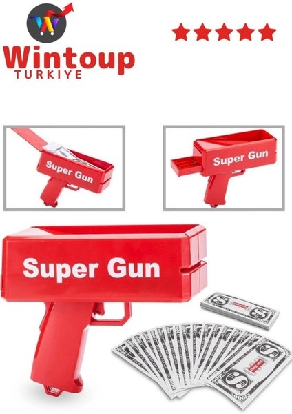Para Tabancası - Para Saçma Tabancası - Para Makinesi - Money Gun - Düğün Tabancası