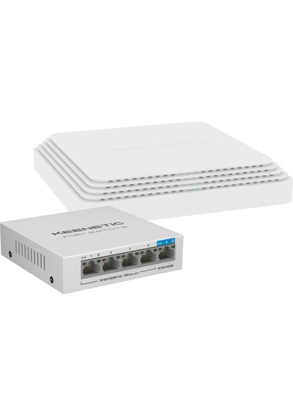 Orbiter Pro 4'lü Paket + Keenetic Poe+ Switch 5 Router Poe Mesh Wi-Fi Sistem