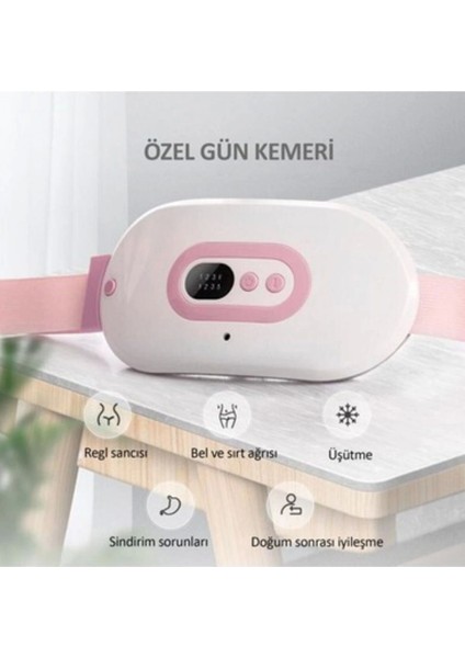 Premium Seri Taşınabilir Titreşimli Sıcak Tutan Regl Ağrıları Için Dijital Özel Gün Kemeri fırsatları