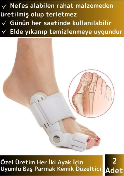 Özel Seri Yıkanabilir - Standart Size - Sağ Sol Ayak Uyumlu - Baş Parmak Ateli x 2 Adet