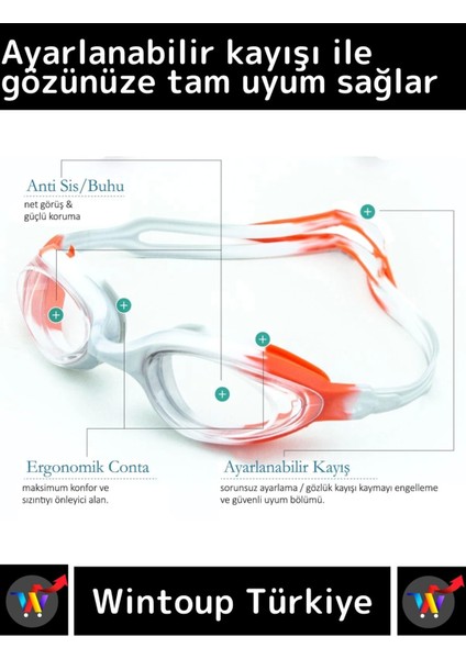 Özel Ayarlanabilir Kayışlı Su Geçirmez Uv Koruma Silikon Plastik Antifog Kutulu Çocuk Deniz Gözlüğü fiyatları
