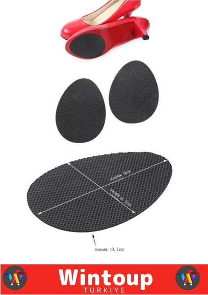 Premium Tüm Ayakkabılar İçin Kaymaz Topuk Altı Tabanlık x 5 Çift fırsatları