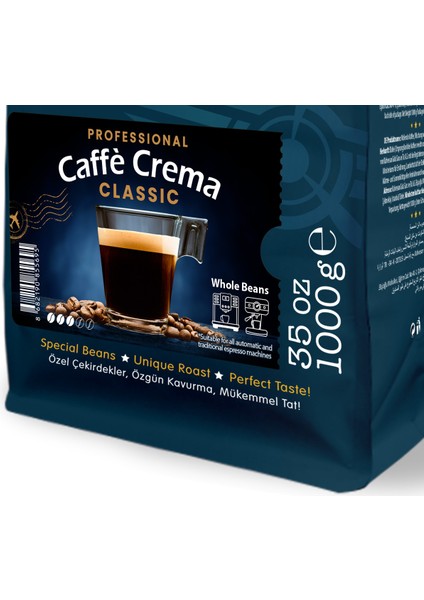 Moliendo Professional Caffe Crema Classic (Çekirdek Kahve) 1000 gr
