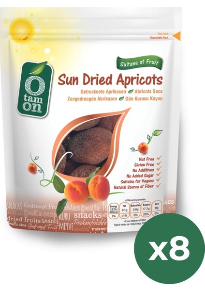 Gün Kurusu Kayısı 150 gr x 8 Adet