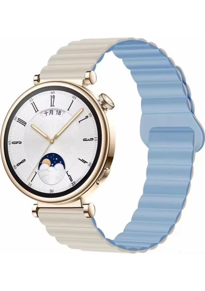 Huawei Watch Gt4 41MM ve Gt5 41MM Uyumlu Kordon Manyetik Ayarlanabilir Süet Dokulu Mıknatıslı Kayış