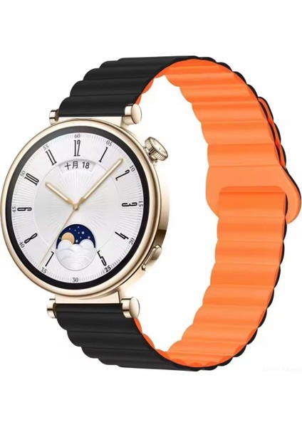 Huawei Watch Gt4 41MM ve Gt5 41MM Uyumlu Kordon Manyetik Ayarlanabilir Süet Dokulu Mıknatıslı Kayış
