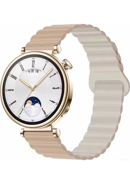 Huawei Watch Gt4 41MM ve Gt5 41MM Uyumlu Kordon Manyetik Ayarlanabilir Süet Dokulu Mıknatıslı Kayış