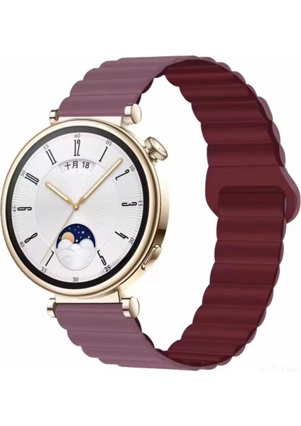 Huawei Watch Gt4 41MM ve Gt5 41MM Uyumlu Kordon Manyetik Ayarlanabilir Süet Dokulu Mıknatıslı Kayış