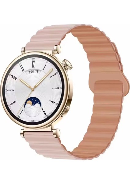 Huawei Watch Gt4 41MM ve Gt5 41MM Uyumlu Kordon Manyetik Ayarlanabilir Süet Dokulu Mıknatıslı Kayış