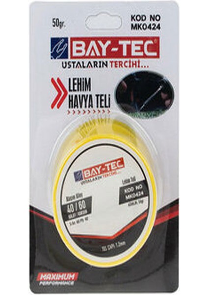 Lehim Havya Teli MK0424 0985 50 Gr-2 Adet-Erpilsan Elektronik