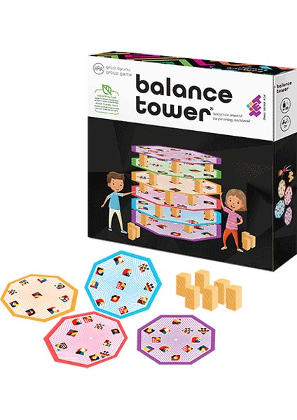 Balance Tower Zeka ve Akıl Oyunu 7+ Yaş 2 Oyuncu