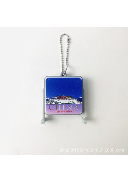 LED Işık Plak Anahtarlık Çin Karakteristik Mimari LED Işık Up Sırt Çantası Charms (Yurt Dışından)