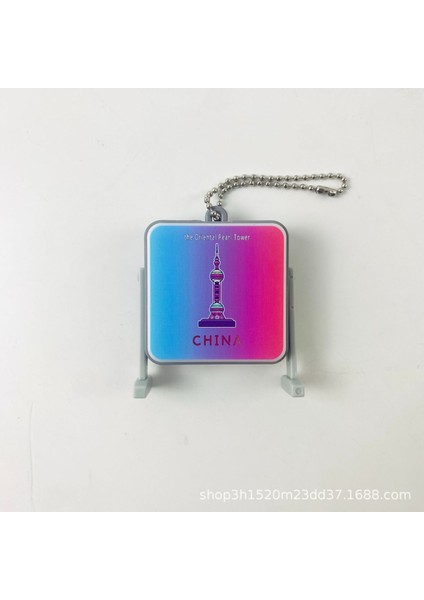LED Işık Plak Anahtarlık Çin Karakteristik Mimari LED Işık Up Sırt Çantası Charms (Yurt Dışından)