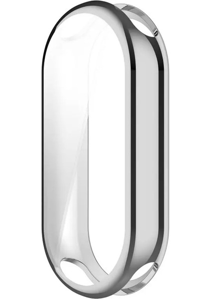 Mi Band 8 ile Uyumlu Kasa ve Ekran Koruyucu 360 Tam Koruma Silikon Kılıf
