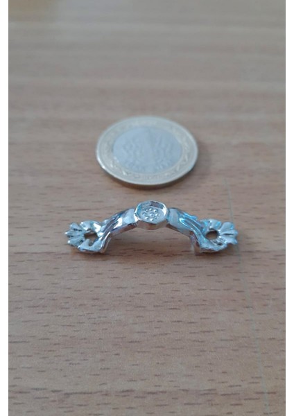 Dekoratif Mini Zamak Kulp 10 Adet Kutu Sandık Aksesuar Nikel fiyatları