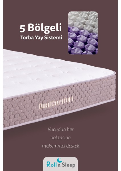 Roll & Sleep Dual Comfort Premium Torba Yay Sistemli Rol Pack Yatak