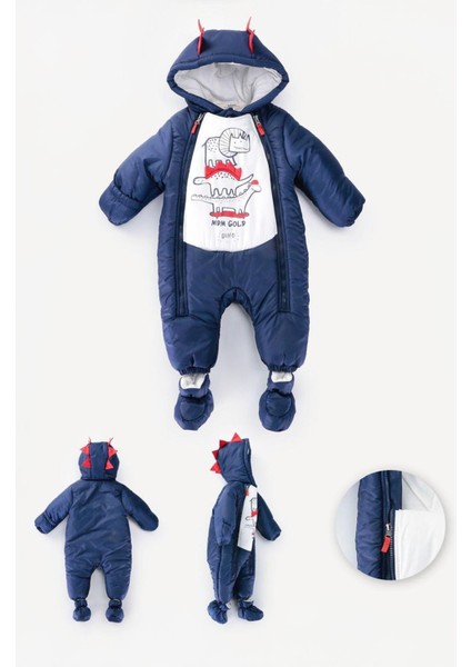 (9-24 Ay) Kozmomont Dino Erkek Bebek Montu - Lacivert