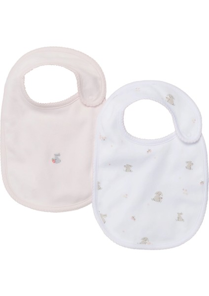 The White Company Hoppy Bunny Picot Trim Önlükler, 2'li Set ile Sevimli ve Pratik