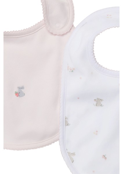 The White Company Hoppy Bunny Picot Trim Önlükler, 2'li Set ile Sevimli ve Pratik