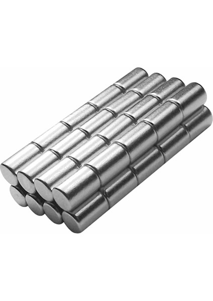 Neodyum Mıknatıs D4X6 Çap 4mm Kalınlık 6mm Çok Güçlü Mıknatıs 10 Adet