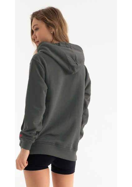 Bisiklet ve Yapraklar Tasarım Sweatshirt,kapşonlu Sweatshirt modelleri