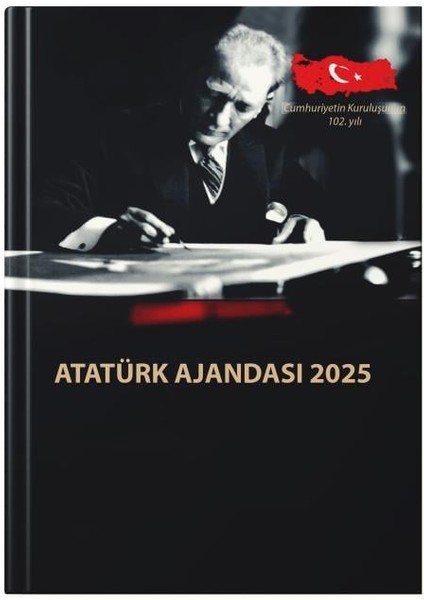 2025 Atatürk Ajandası Ciltli Tasarım Kişisel Kullanım İçin Özel