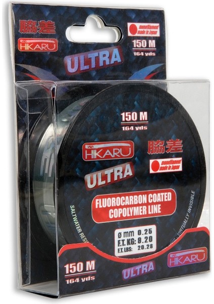 Hıkaru Ultra Floro Carbon 150MT Misine 0,16MM