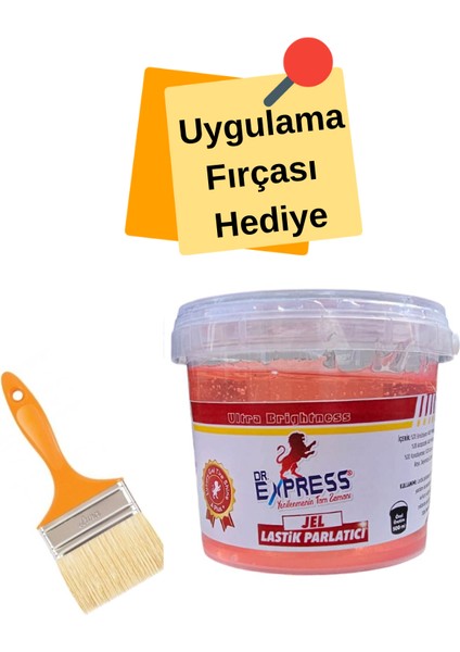 Lastik Parlatıcı Jel 500 ml Fırça Hediyeli Oto Lastik Parlatıcı 500ML